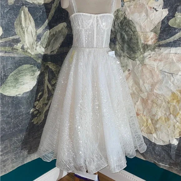 Wedding Dress White Maxi Dress Amazon Bronx And Banco Mademoiselle Elegant  Bridal Midi Dress
